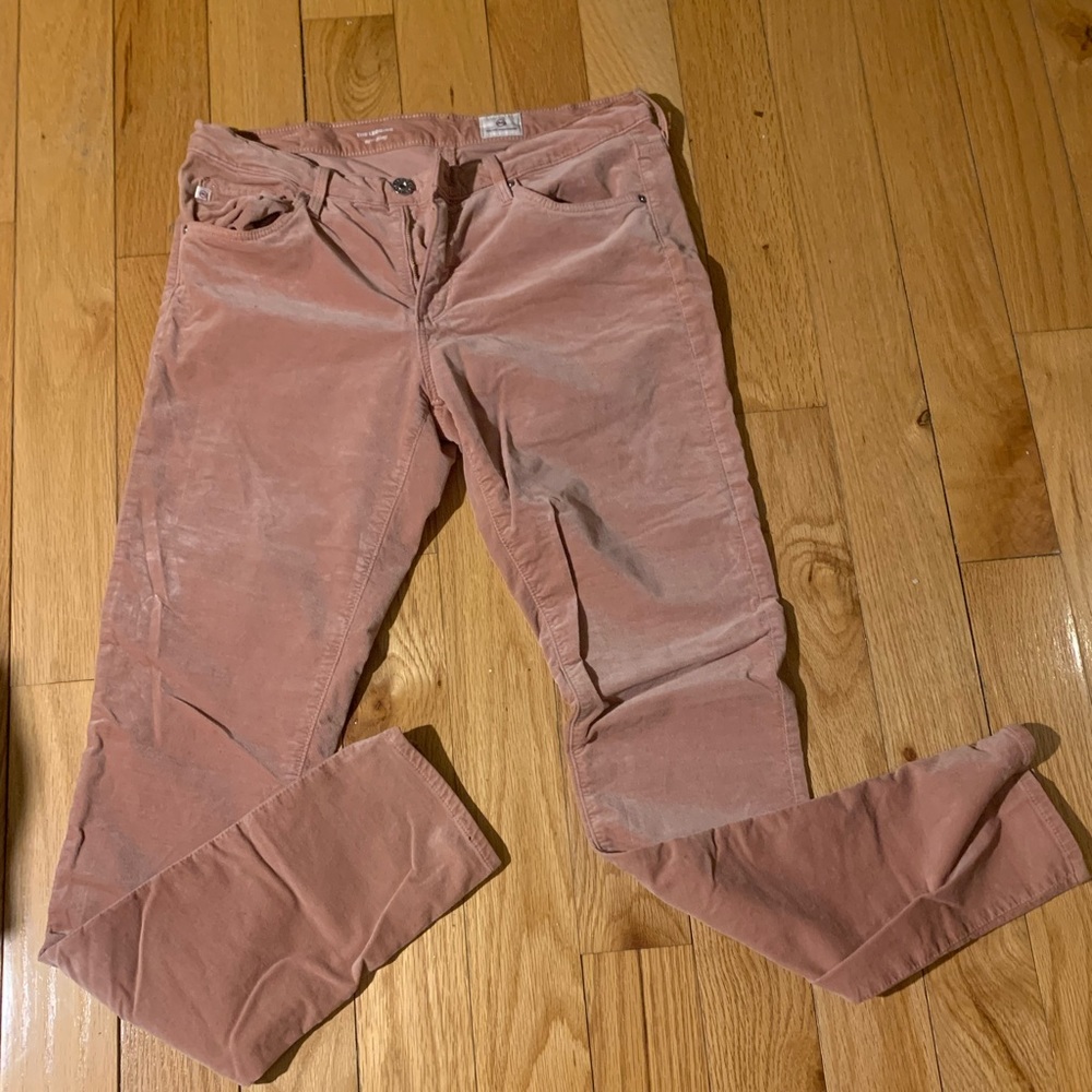 AG velvet leggings